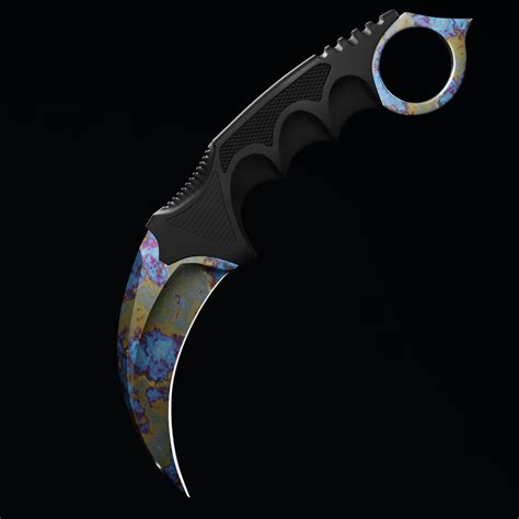 Karambit case hardened minimal wear  It has been color case-hardened through the application of wood charcoal at high temperatures